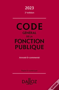 Capa do artigo Code General De La Fonction Publique 2023, Annote Et Commente. 2e Ed. - Annote Et Commente