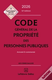 Capa do artigo Code Général De La Propriété Des Personnes Publiques : Annoté Et Commenté (Édition 2026)
