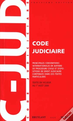 Capa do artigo Code Judiciaire ; 3e Edition