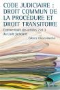 Code Judiciaire : Droit Commun De La Procédure Et Droit Transitoire ; Commentaire Des Articles 2 Et 3 Du Code Judiciaire - Preview