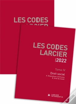 Capa do artigo Code Larcier - Tome 4 Droit Social (2 Volumes - Ab Et C)