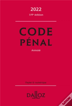 Capa do artigo Code Pénal Annoté : Édition 2022 (119e Édition)