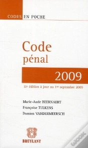 Capa do artigo Code Pénal (Édition 2009)