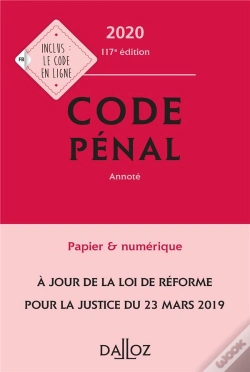 Capa do artigo Code Pénal (Édition 2020)