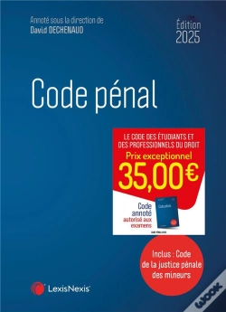 Capa do artigo Code Pénal (Édition 2025)