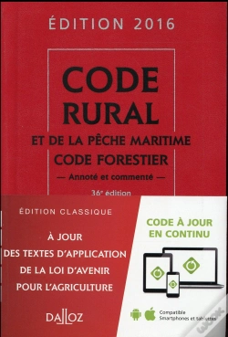 Capa do artigo Code Rural De La Pêche Maritime ; Code Forestier ; Commenté (Édition 2016)