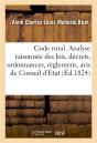 Code Rural Ou Analyse Raisonnee Des Lois, Decrets, Ordonnances, Reglemens, Avis De Conseil D'Etat - - Preview