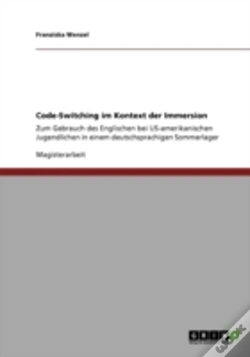 Capa do artigo Code-Switching Im Kontext Der Immersion