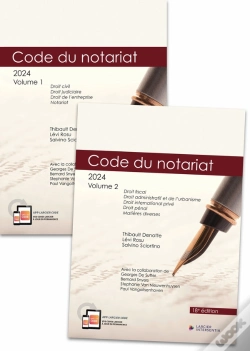 Capa do artigo Codes Annotés : Code Annoté : Code Du Notariat ; À Jour Au 1er Janvier 2024 (Édition 2024)