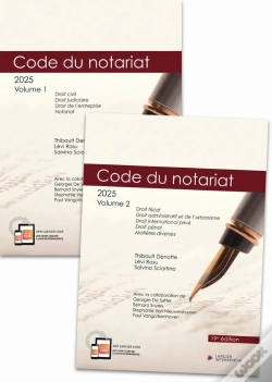 Capa do artigo Codes Annotés : Code Du Notariat (Édition 2025)