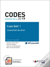 Codes Essentiels ; Code Bac 1 ; Essentiel Du Droit (Édition 2019)