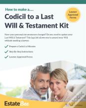 Codicil To A Last Will & Testament Kit