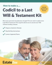 Codicil To A Last Will & Testament Kit