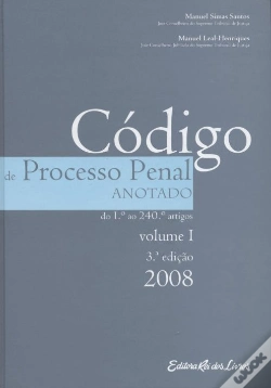 Capa do artigo Código de Processo Penal - Anotado - Volume I
