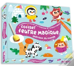 Capa do artigo Coffret Feutre Magique - 5 Tableaux A Colorier Et Tamponner - Coffret Avec Accessoires