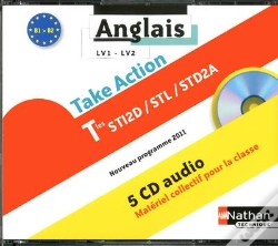 Capa do artigo Coffret Take Action Terminale Sti2d/Stl/Std2a Lv1/Lv2 B1>B2 5 Cd Audio 2012