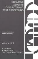 Cognitive Aspects Of Electronic Text Processing