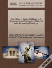 Capa do artigo Coit (Dan) V. Green (William) U.S. Supreme Court Transcript Of Record With Supporting Pleadings