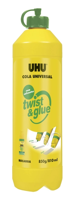 Capa do artigo Cola uhu twist&glue sem solventes garrafa de 810 ml