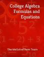 College Algebra Formulas And Equations - Preview