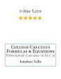 College Calculus Formulas & Equations - Preview