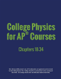 College Physics For Apã¯Â¿Â½ Courses: Part 2: Chapters 18-34 - Preview