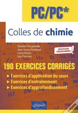 Capa do artigo Colles De Chimie : Pc/Pc* ; Programme 2022 ; 190 Exercices Corrigés
