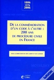 Capa do artigo Colloque Commemoration Bicentenaire Code Procedure Civile