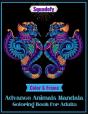 Color And Frame Advance Animals Mandala Coloring Book For Adults. - Preview