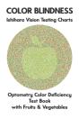 Color Blindness Ishihara Vision Testing Charts Optometry Color Deficiency Test Book With Fruit & Vegetable - Preview