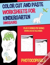 Capa do artigo Color Cut And Paste Worksheets For Kindergarten (Dinosaurs)