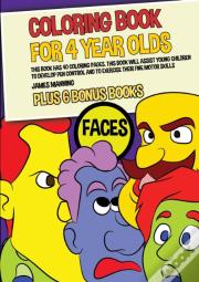 Coloring Book For 4 Year Olds (Faces)
