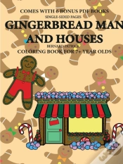 Capa do artigo Coloring Book For 7+ Year Olds  (Gingerbread Man And Houses)