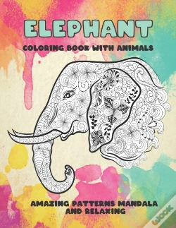 Capa do artigo Coloring Book With Animals - Amazing Patterns Mandala And Relaxing - Elephant