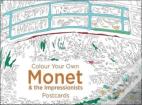 Colour Your Own Monet & The Impressionists Postcard Book