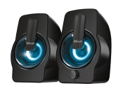Capa do artigo Colunas trust gemi 2.0 potencia max 12w iluminacao led controlo de volume e conexao auriculares usb cor preto