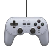 Capa do artigo Comando 8BitDo Pro 2 Wired Controller for Switch, Windows, Steam Grey Edition