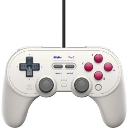 Capa do artigo Comando 8BitDo Pro 2 Wired Gamepad G Classic Switch, Windows, Steam Deck & Raspberry Pi