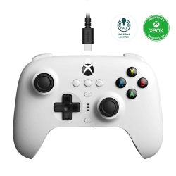 Capa do artigo Comando 8BitDo Ultimate Wired Controller Xbox Series X|S/One, Windows 10 & 11 (White)