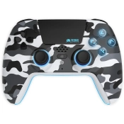 Capa do artigo Comando Bluetooth LED PS5 Freaks & Geeks - White Camo
