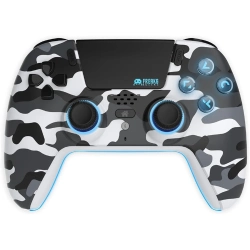 Capa do artigo Comando Bluetooth LED PS5 Freaks & Geeks - White Camo
