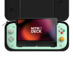 Capa do artigo Comando CRKD Nitro Deck Retro Menta Limited Edition para Nintendo Switch