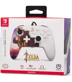 Capa do artigo Comando Enhanced Wired Zelda Heros Acent Nintendo Switch