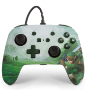 Capa do artigo Comando Oficial PowerA com fios Zelda Link Hyrule Nintendo Switch