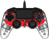 Capa do artigo Comando PS4 Nacon Compact Controller - Vermelho Transparente