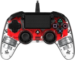 Capa do artigo Comando PS4 Nacon Compact Controller - Vermelho Transparente