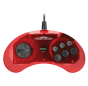 Retro-Bit Wired Controller Sega Mega Drive Crimson Red Remote Control - Preview