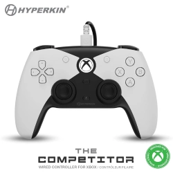 Capa do artigo Comando Xbox Hyperkin - The Competitor (Wired White)