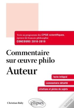 Capa do artigo Commentaire Sur L'Oeuvre Philosophique Au Programme Prepas Scientifiques 2018