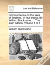 Capa do artigo Commentaries On The Laws Of England. In